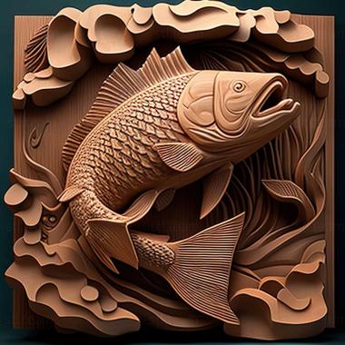 3D model Ryukin fish (STL)